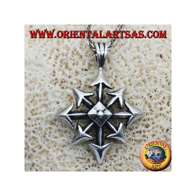 Chaos Pendentif étoile, argent, grand