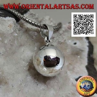 Ciondolo in argento "Richiamo degli Angeli" semplice e liscio (Ø 13mm.)