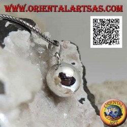 Simple and smooth silver "Call of the Angels" pendant (Ø 13mm.)