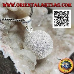 Pendentif en argent sablé "Call of the Angels" (Ø 18mm.)