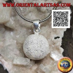 Pendentif en argent sablé "Call of the Angels" (Ø 18mm.)