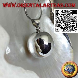 Pendentif "Call of the Angels" en argent simple et lisse (Ø mm. 28 mm.)