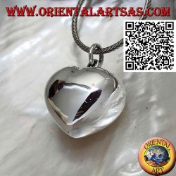 Colgante de plata "llamado de los ángeles" en forma de corazón