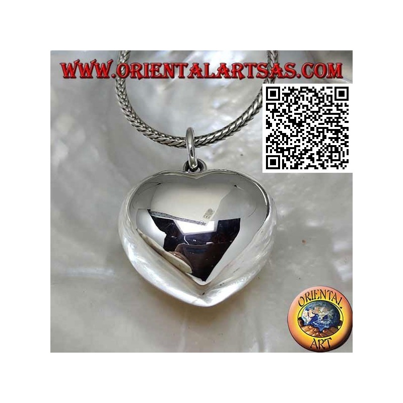 Ciondolo in argento "Chiama Angeli" a forma di cuore