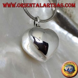 Colgante de plata "llamado de los ángeles" en forma de corazón