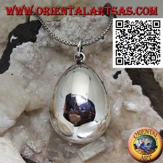 Pendentif en argent "Appel des anges" en forme d'oeuf