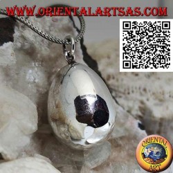 Colgante de plata "llamada de los ángeles" en forma de huevo