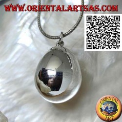 Pendentif en argent "Appel des anges" en forme d'oeuf