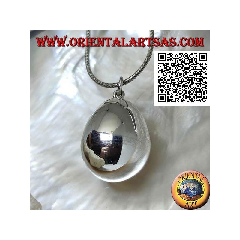 Anhänger in Silber "Ruf der Engel" in Form eines Eies
