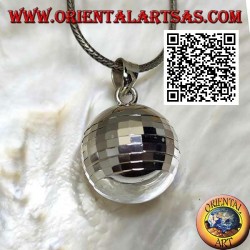 Pendentif en argent "Call of the Angels" avec des carrés spéculaires (Ø 20 mm.)