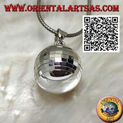 Silberanhänger "Call of the Angels" mit Spiegelquadraten (Ø 20 mm)