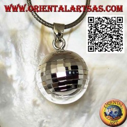 Pendentif en argent "Call of the Angels" avec des carrés spéculaires (Ø 20 mm.)