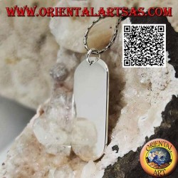 Silver military style medal pendant smooth on both sides (engraving on request)