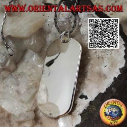 Silver military style medal pendant smooth on both sides (engraving on request)