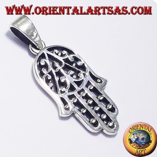 Anhänger, Hand von Fatima, Silber
