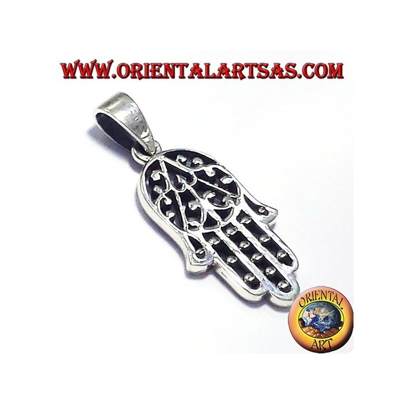pendentif, main de Fatima, argent