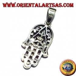 pendentif, main de Fatima, argent