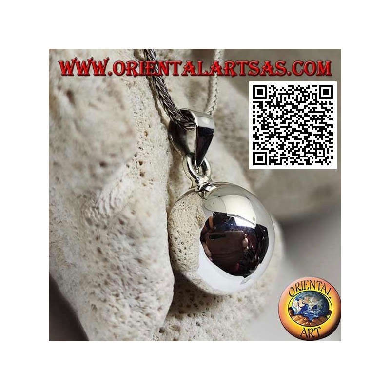 Ciondolo Chiama Angeli Argento Liscio Ø16mm | Eleganza Essenziale