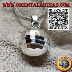 Pendentif en argent "Call of the Angels" avec des carrés spéculaires (Ø 14 mm.)