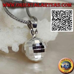 Colgante de plata "Call Angels" con cuadrados especulares (Ø 13 mm.)