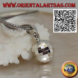 Colgante de plata "Call Angels" con cuadrados especulares (Ø 13 mm.)