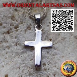 Silver flat and smooth Christian Latin cross pendant(16*11)