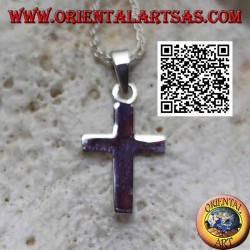 Silver flat and smooth Christian Latin cross pendant(16*11)