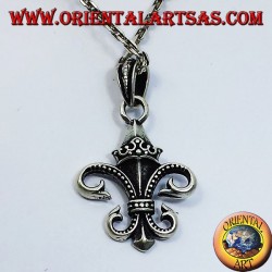 Lily Pendant (de héraldiques) Argent double face