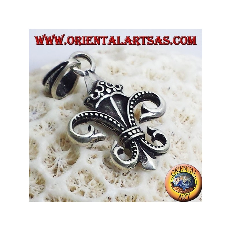 Lily Pendant (de héraldiques) Argent double face