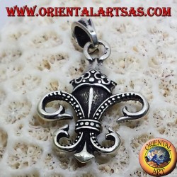 Lily Pendant (de héraldiques) Argent double face