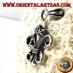 Pendant Lily (heraldry) Double-sided Silver