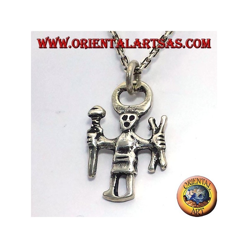 Odin pendentif en argent, Einherjar