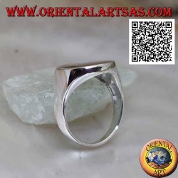 Silberner Phalanxring oder glatter Chevalier Pinky (Gravur auf Anfrage)