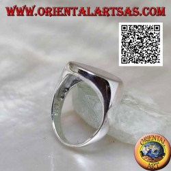 Silver phalanx ring or smooth chevalier pinky (engraving on request)
