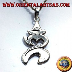 Om pendant Balinese silver (sacred syllable)
