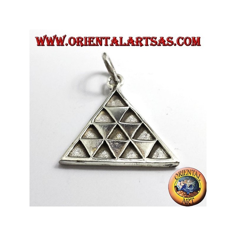 ciondolo tetraktys triandolo in argento