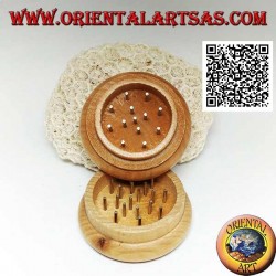 Molinillo de tabaco en madera de pino con imagen de Bob Marley, 5 cm Ø (5)