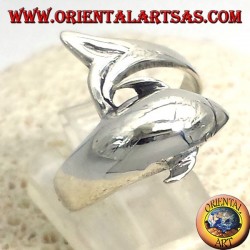 silver dolphin ring
