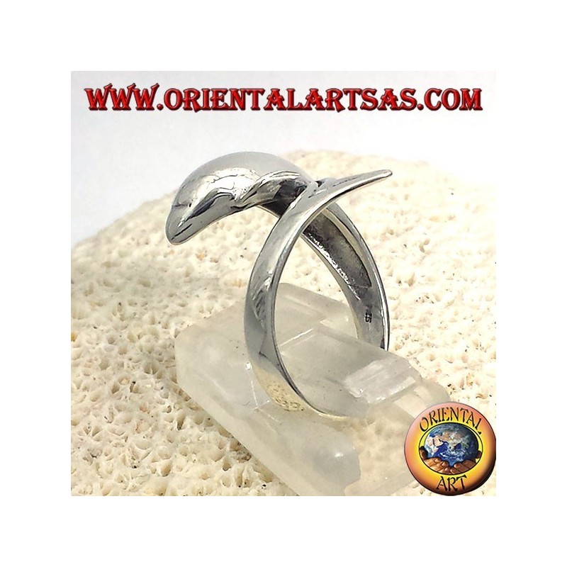 delfines anillo de plata