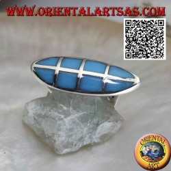 Anello in argento liscio a...