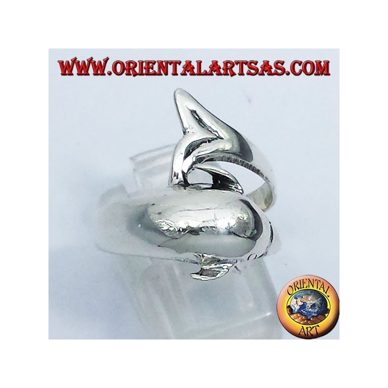 delfines anillo de plata
