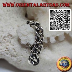 Classic soft chain smooth band silver ring