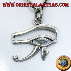 silver pendant eye of Horus and Eye of Ra