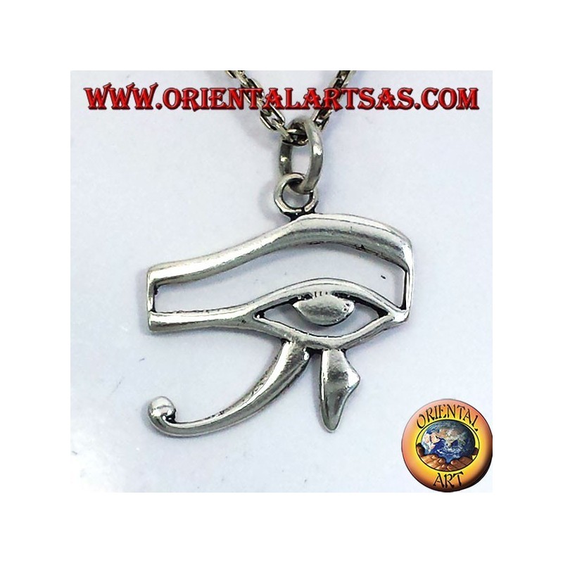 silver pendant eye of Horus and Eye of Ra