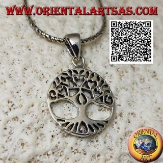 Ciondolo in argento Yggdrasil o albero della vita, strumento per riappropiarsi della propria identità