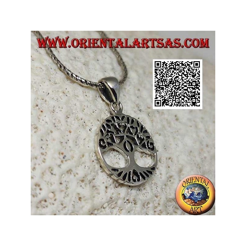 Pendentif en argent Yggdrasil ou arbre de vie, un outil pour retrouver son identité
