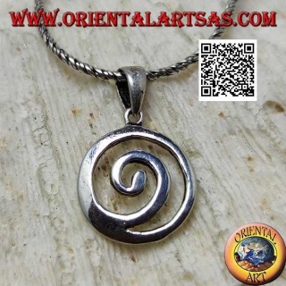 Silberanhänger, keltische Spirale