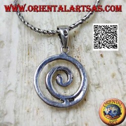 Silver pendant, Celtic spiral