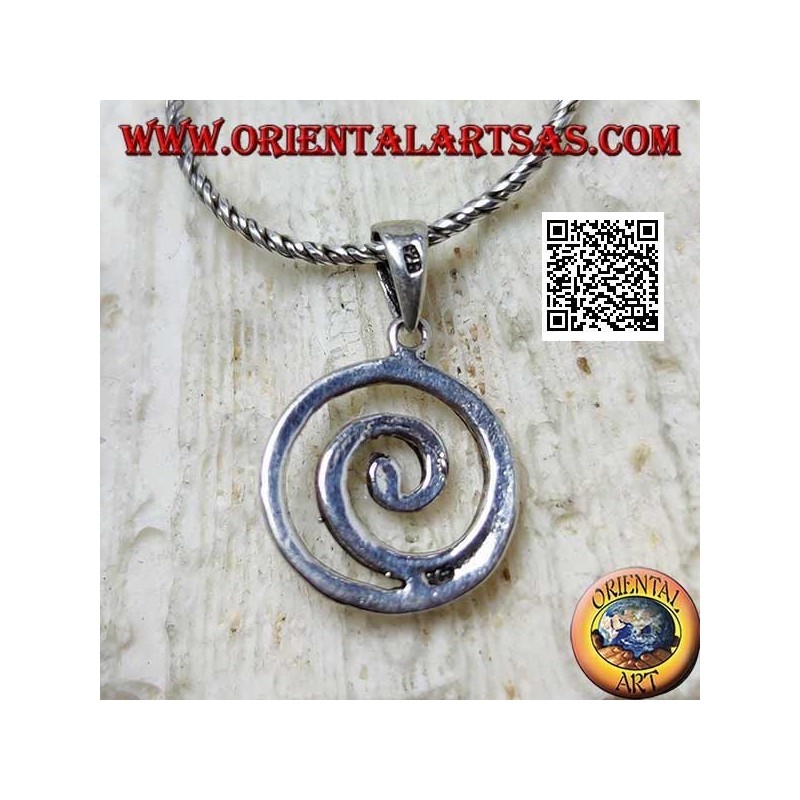 Silberanhänger, keltische Spirale