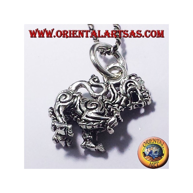 Pendentif Thai Singha (Lion), argent